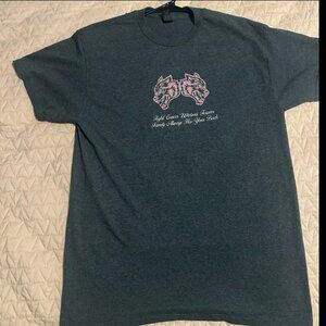 Fight Cancer Wolves Forever Tee Size Medium